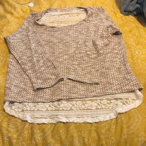 NWOT cute and unique sweater